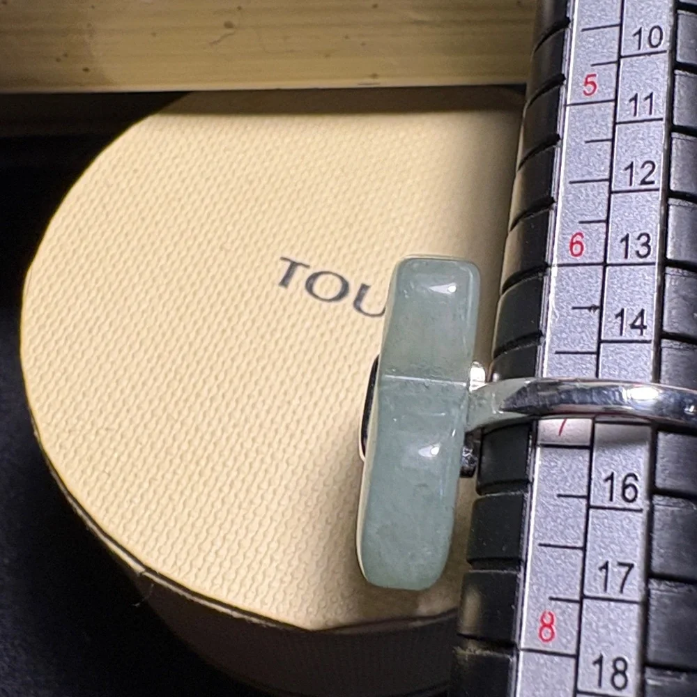 Tous Silver Ring with Green Stone - Picture 5 of 7